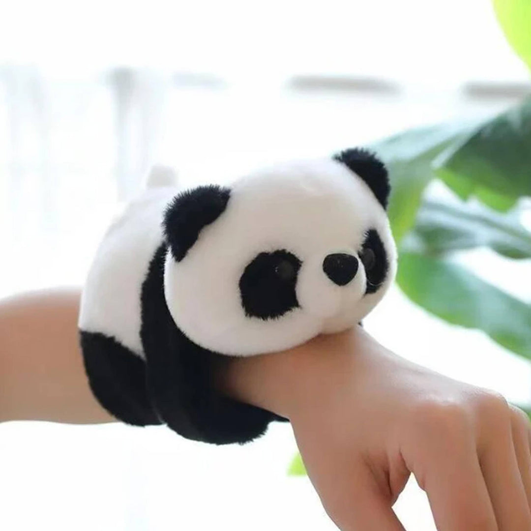 Cute Plush Panda Snap Wrap Wristband – Baked by Yael