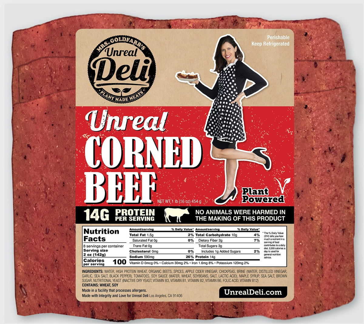 Sliced Unreal Corned Beef Baked by Yael